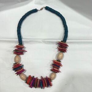 𝅺multicolor Beaded Necklace Handmade Boho Jewelry